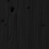 vidaXL Горна табла за легло, черна, 206x4x100 см, бор масив