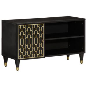 vidaXL ТВ шкаф, 80x31,5x46 см, мангово дърво масив