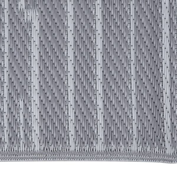 vidaXL Килим за открито, ARAKIL антрацит, 80x250 см, PP