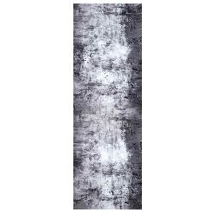 vidaXL Килим за кухня Сив 180 x 60 cm Кадифе