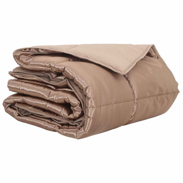 vidaXL Летен юрган Златист 220 x 135 см Сатен и микрофибър