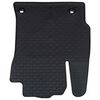 vidaXL Автомобилен килим 4 pcs Черен Каучук