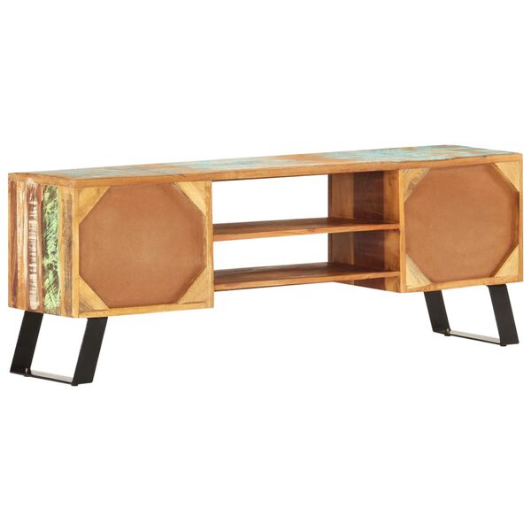 vidaXL ТВ шкаф, 120x30x46 cм, регенерирано дърво масив