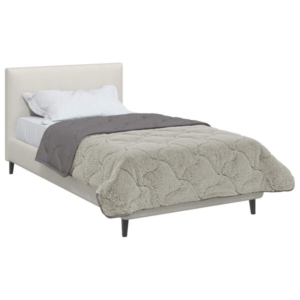 vidaXL Пълно годишно юрганче Патичено Светлосиво 135 x 200 cm