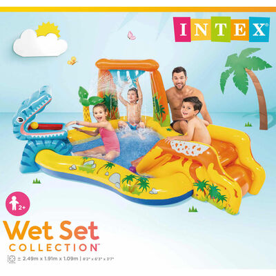 Intex Надуваем басейн Dinosaur Play Center 249x191x109 см 57444NP