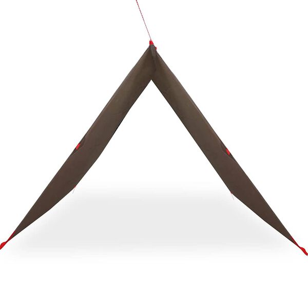 vidaXL Брезент за къмпинг, кафяв, 406x306 см, водоустойчив