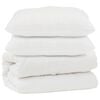 vidaXL Завивка с възглавница 3 pcs Бяло Микрофибър