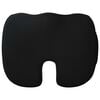 vidaXL Възглавница за сядане Черен 47 x 36,5 x 8 см Мемори пяна