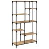 vidaXL Рафт за книги 5 нива 99 x 35,5 x 176 cm Инженерна дървесина