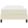 vidaXL Рамка за легло с матрак Крем 80 x 200 cm текстил
