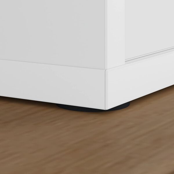 vidaXL Подложки за крака на мебел 2 pcs Черно &Oslash; 30 x 2 мм EVA