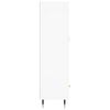 vidaXL Висок шкаф, бял, 69,5x31x115 см, инженерно дърво