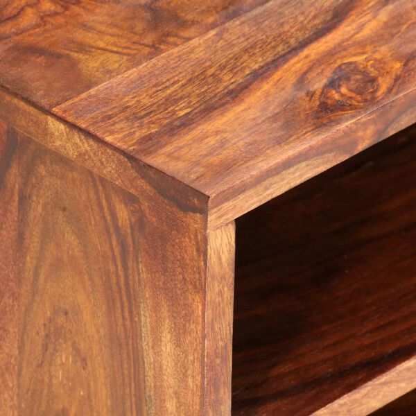 vidaXL ТВ шкаф, 140x30x35 cм, дърво масив