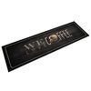 vidaXL Кухненско килимче, миещо, текст Coffee, 45x150 см, кадифе