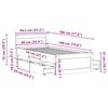vidaXL Рамка за легло без матрак с табла 90x190 см борово дърво масив