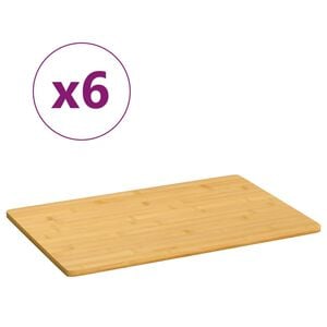 vidaXL Дъски за сервиране 6 бр 35x23x0,8 см бамбук