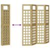 vidaXL Параван за уединение 4 pcs Кафяво 160 x 180 cm