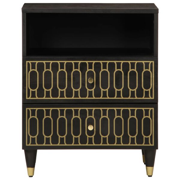 vidaXL Нощно шкафче 50x33x60 см мангово дърво масив