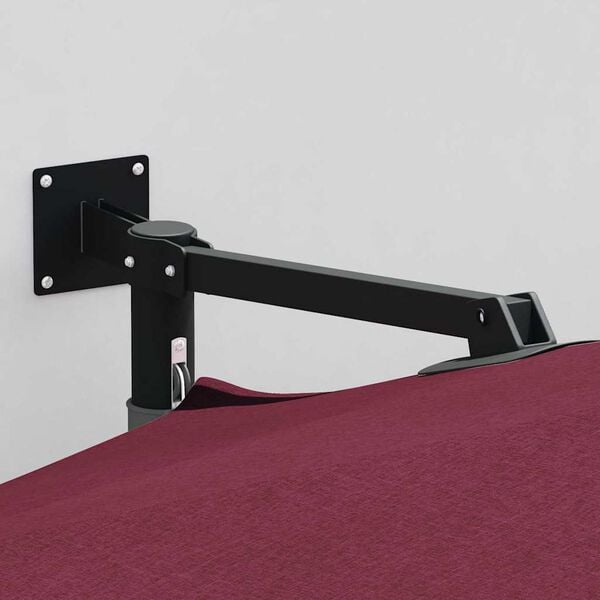 vidaXL Градински парасол Бордо червен 248 x 248 x 148 см