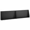 vidaXL Задържащи стени 2 бр. 80 x 12 x 40 см Стомана Черно