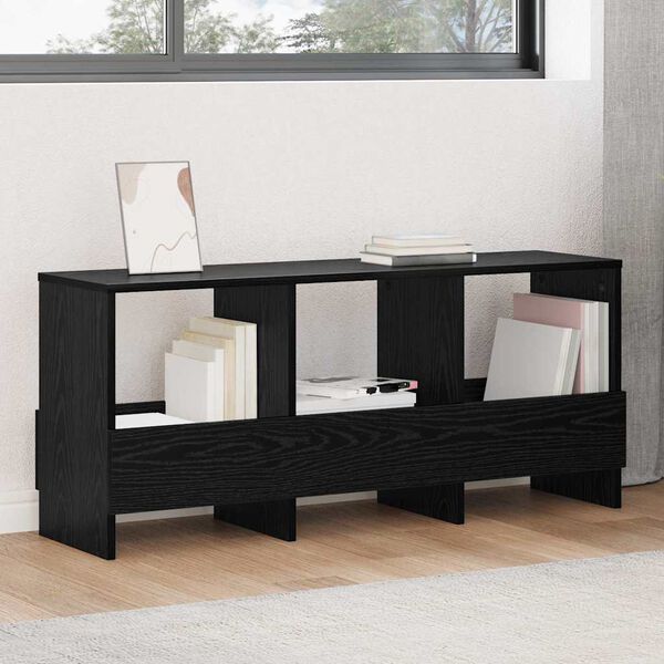 vidaXL Етажерка за списания Черния дъб 102 x 30 x 45 см