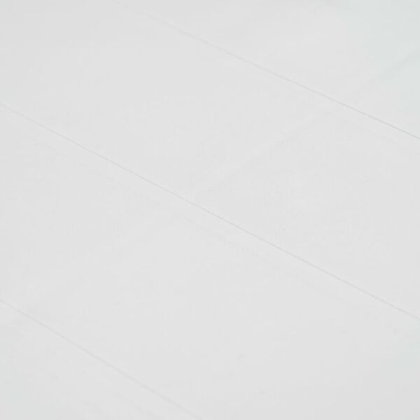 vidaXL Градинска маса, 79x79x72 см, пластмаса, ратанов вид, бяла