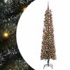 vidaXL С изкуствено коледно дърво с 300 LED светодиода Зелен 180 cm