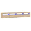 vidaXL ТВ шкаф с LED осветление, дъб сонома, 240x35x40 см