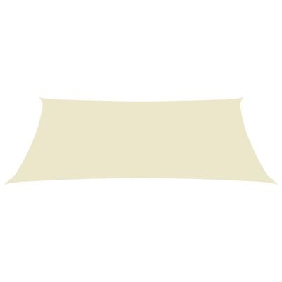 vidaXL Платно-сенник, Оксфорд текстил, правоъгълно, 6x8 м, кремаво