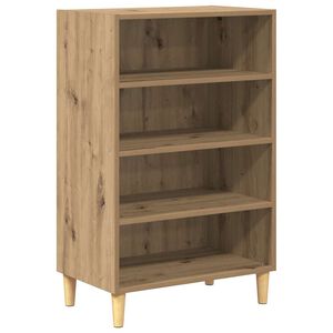 vidaXL Служебен шкаф Дъб 57 x 35 x 89.5 см Инженерна дървесина