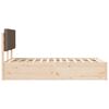 vidaXL Леглова рамка с тапицирана гръбна част Таупе 135 x 190 cm