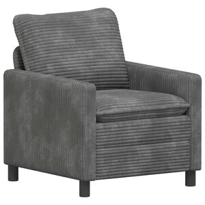 vidaXL Диван Светлосиво 76 x 81 x 87,5 см Полиестер