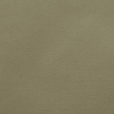 vidaXL Платно-сенник, Оксфорд текстил, правоъгълно, 5x6 м, бежово