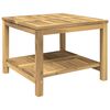 vidaXL Масичка за кафе Бяло измиване 60,5 x 60 x 45 см