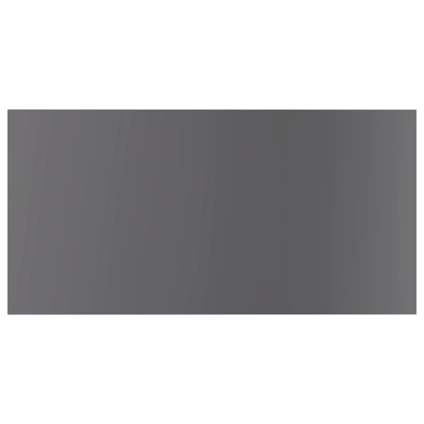 vidaXL Рафтове за етажерка, 4 бр, сив гланц, 60x30x1,5 см, ПДЧ