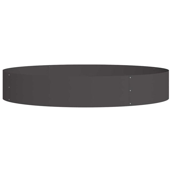 vidaXL Градинска саксия Черно 120 x 120 x 20 см