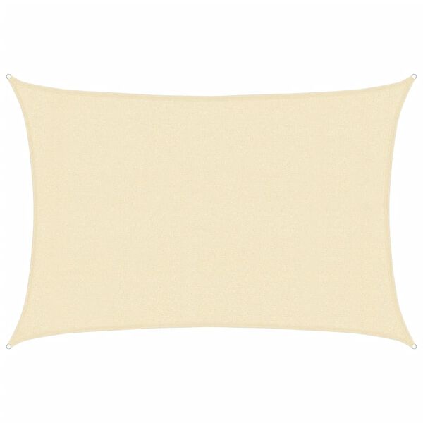 vidaXL Платно-сенник, 160 г/м&sup2;, кремаво, 3x4 м, HDPE