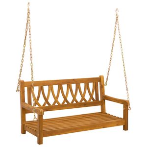 vidaXL Люлееща се пейка за градина 2 -Seater 110 x 56 x 58 см