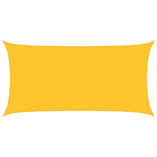 vidaXL Платно-сенник, 160 г/м&sup2;, правоъгълно, жълт, 2x3,5 м, HDPE