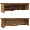 vidaXL Кухненски стелажи, подреждащи се 2 бр. старо дърво 50x15x16 см
