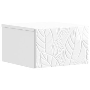 vidaXL Спален шкаф с монтаж на стена Бял гланц 49 x 34,5 x 20 см