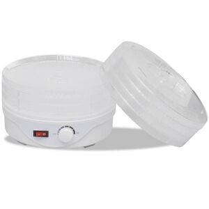 vidaXL Дехидратор за храни с 6 тавички, кръгъл