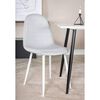 Venture Home Трапезни столове Polar, 2 бр, полиестер, сиво и бяло