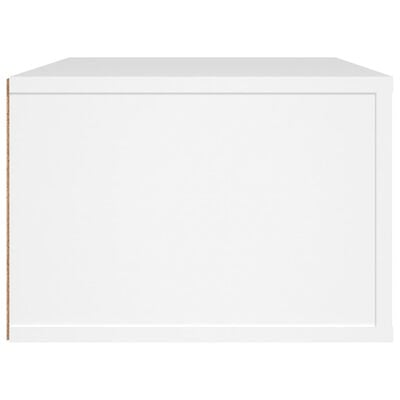 vidaXL Окачен шкаф, бял, 80x36x25 см, инженерно дърво