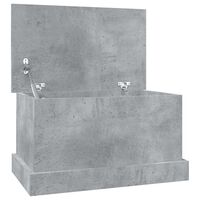 vidaXL Кутия за съхранение, бетонно сиво, 50x30x28 см, инженерно дърво