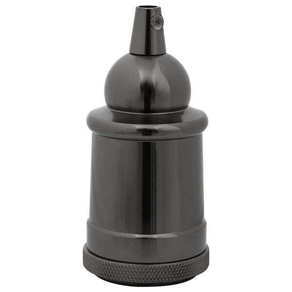 vidaXL Лампи 2 бр. лъскави черни E27