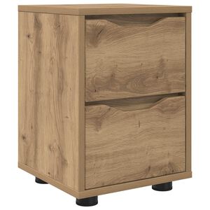 vidaXL Нощно шкафче Дъб 30,5 x 30 x 43 см Инженерна дървесина