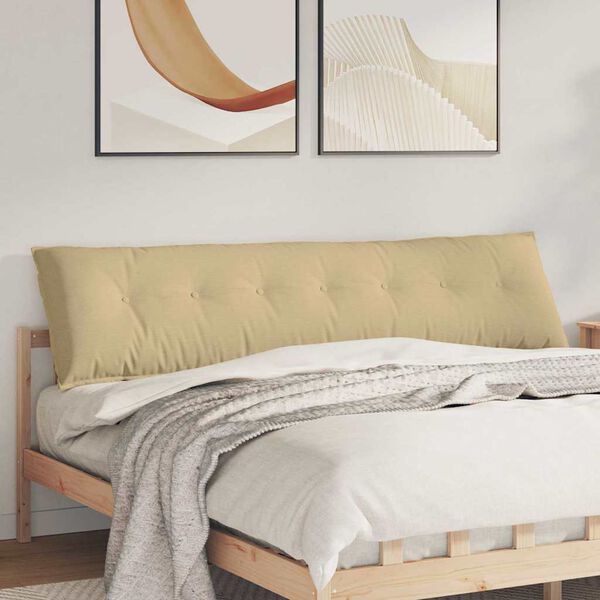 vidaXL Възглавница за гръб Сивозелен 200 x 50 см Кордюрова тъкан