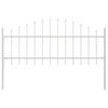 vidaXL Градска ограда 8 pcs Бяло 170 x 140 см