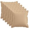 vidaXL Калъфка за възглавница 6 бр. HOUTEN Кремаво 40 x 40 cm